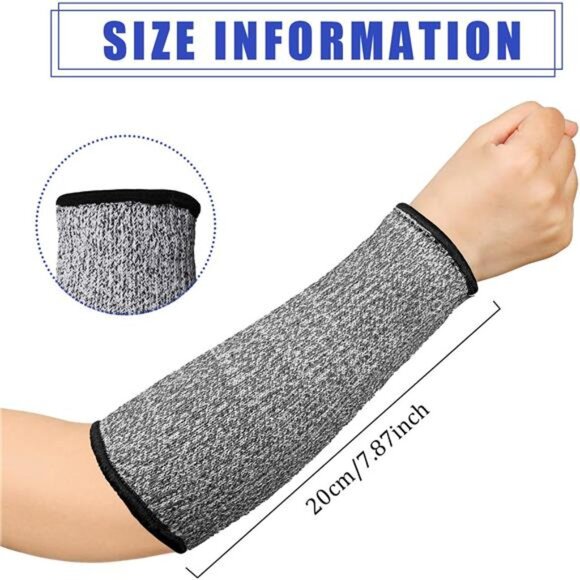3 Pairs Arm Protectors for Thin Skin and Bruising Cut Resistant Forearm Sleeve - Picture 3 of 7
